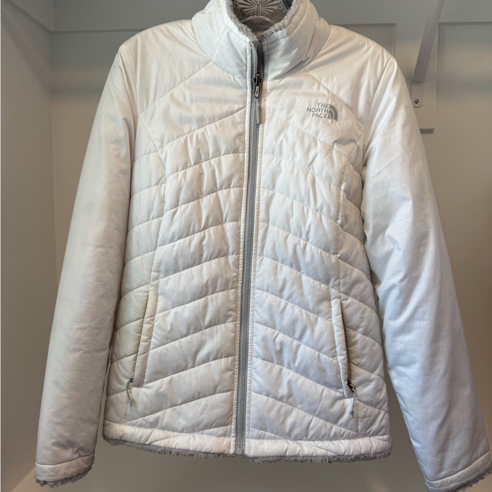 The North Face White Jacket Insulated Puffer Reversible